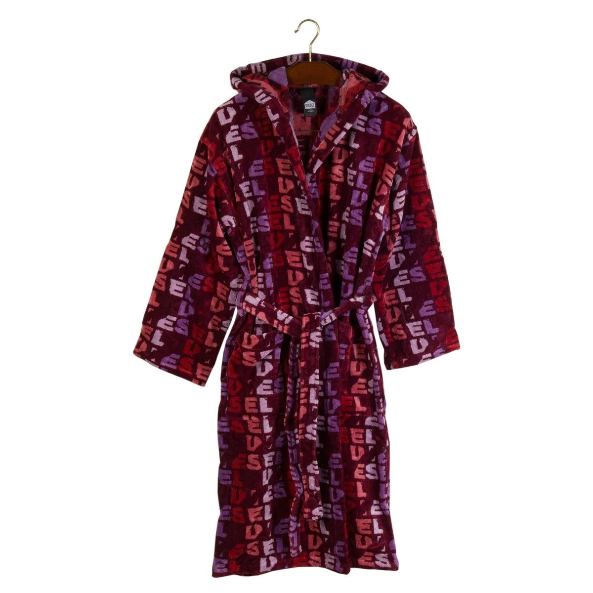 Ripped Logo Bathrobe