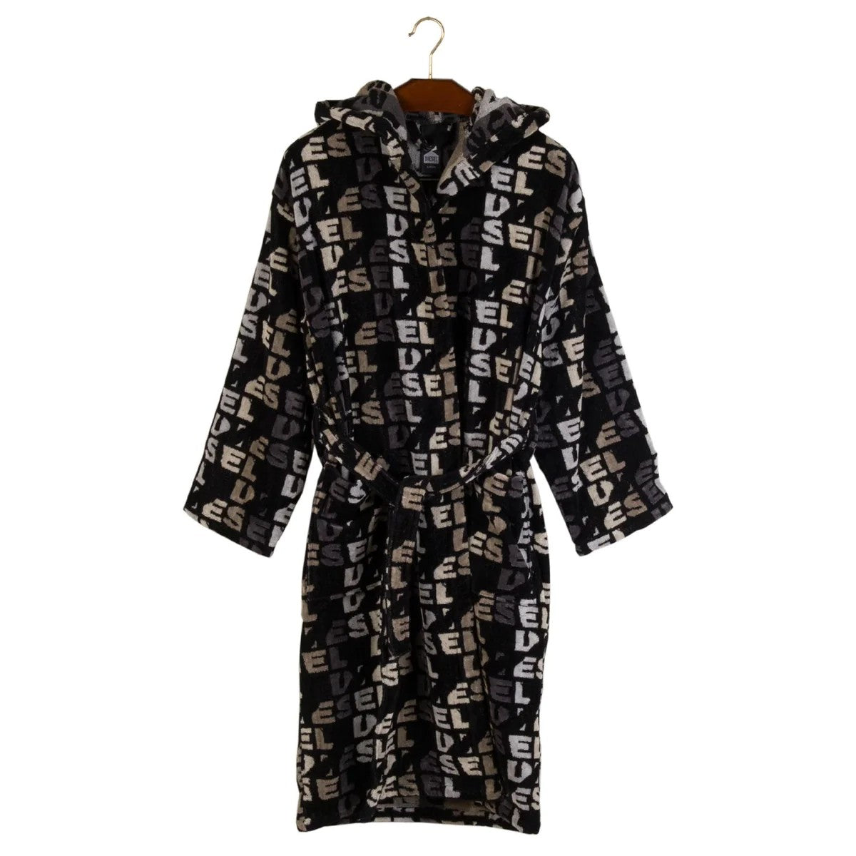 Ripped Logo Bathrobe